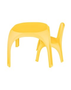Детский стол и стул ОСЬМИНОЖКА пластиковый желтый KU268 Kett-up