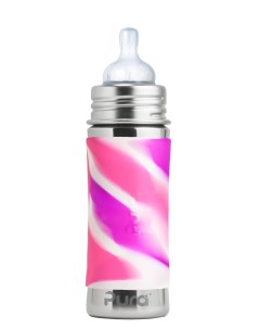 Детская бутылочка для кормления Pura Kiki 325 мл розовый вихрь K11NYSB U Pura stainless