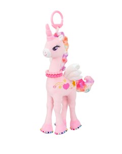 Мягкая игрушка подвеска с погремушками Единорожка розовая 70000063 Tololo
