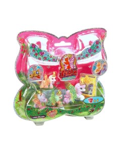 Лошадка коллекционная filly бабочки с блестками волшебная семья Dracco
