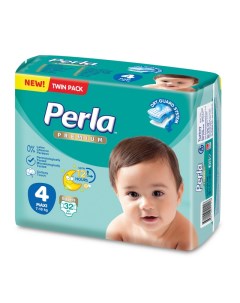 Подгузники Perla Twin Maxi для малышей 7 18 кг 4 размер 32 шт 96000754 Perla baby