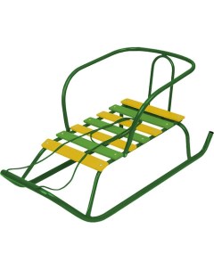 Санки Ветерок 1 зеленые цвет сиденья в ассортименте Nika