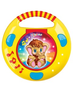 Развивающая музыкальная игрушка CD плеер с огоньками Песенки и сказки 087 5 Азбукварик