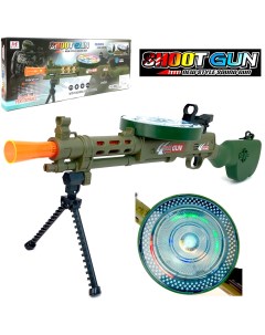 Большой игрушечный автомат Shoot Gun винтовка на сошках звук яркая подсветка Zhorya