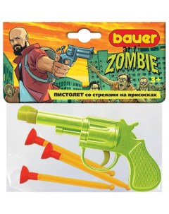 Пистолет игрушечный со стрелами Охотник на зомби зеленый Bauer