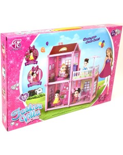 Кукольный домик Fashion Villa с куклой 2 эт с набором мебели 41х28х5 см Happy cottage