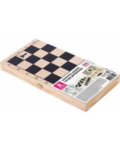 Шахматы шашки нарды 3 в 1 деревянные большая доска 40х40 см 664671 Золотая сказка