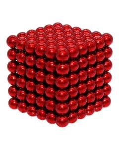 Магнитная головоломка красный 216 шариков 5 мм Magnetic cube