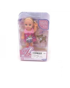 Кукла малышка 89010LLQ с питомцем в кор Китайская игрушка