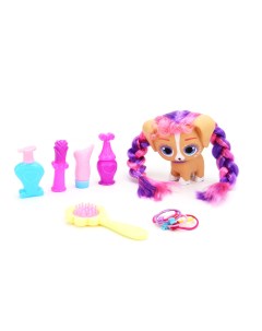 Игровой набор кукла для создания прически Собачка модница Пинки с аксессуарами Nd play