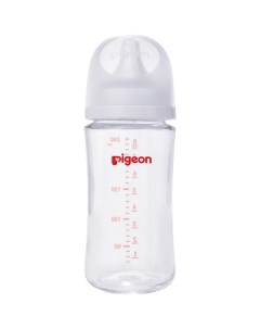 Бутылочка для кормления 240мл премиальное стекло Pigeon