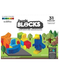 Развивающая игрушка Набор кубиков Blocks 31 штука и игровой коврик PB320 People