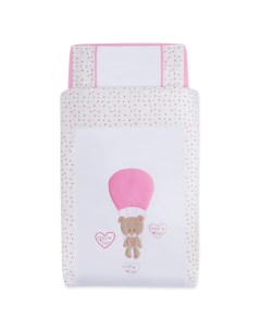Комплект детского постельного белья Cute Bear Розовый 6 предметов Kidboo