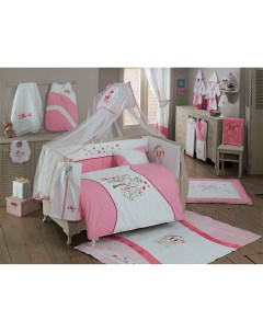 Комплект постельного белья Sweet Home цвет розовый 6 предметов 00 0011959 Kidboo