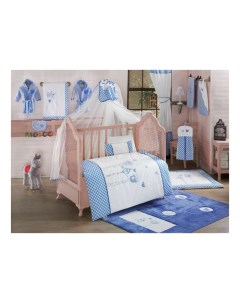 Комплект детского постельного белья Lovely Birds blue 3 предметов Kidboo