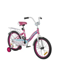 Велосипед 14 с доп колесами цв розов белый вес 8 3 кг IT106083 Slider