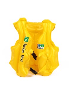 Жилет для плавания надувной Swim Vest детский спасательный желтый BG0134G Baziator