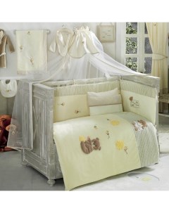 Комплект постельного белья Honey Bear цвет soft 4 предмета арт KIDB Kidboo