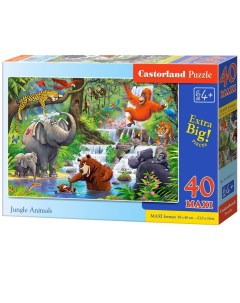 Пазл Maxi Животные джунглей 40 элементов Castorland