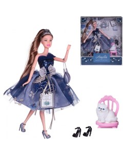 Кукла Вечерний раут с диадемой в платье с двухслойной юбкой 30см PT 01625 Abtoys