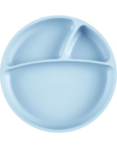 Тарелка с присоской для кормления Менажница Portions Mineral Blue 0 Голубой Minikoioi