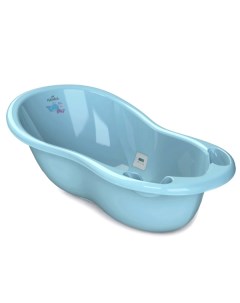 Ванночка для купания новорожденных Шатл с термометром голубая Kidwick