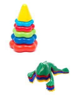 Развивающая игрушка Пирамида детская малая Команда КВА 1 Karolina toys