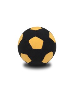 F 100 BlackY Мяч мягкий цвет черный жёлтый 23 см Magic bear toys