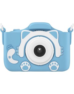Детский цифровой фотоаппарат Кошечка голубой Camera_Kitty_Blue Wellywell
