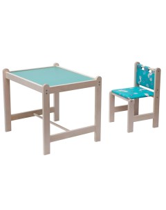 Комплект стол стул Малыш 2 62x52 см Утки зеленые Гном
