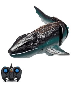 Радиоуправляемый динозавр Мозазавр плавает в воде черный акб D03 BLACK Cs toys
