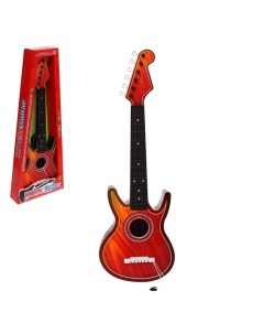 Игрушка музыкальная Гитара Рокер 6 струн цвета МИКС Nobrand