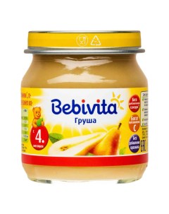 Пюре груша с 4 месяцев 100 г Bebivita