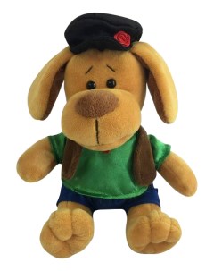 Мягкая игрушка Собака в кепке 15 см Teddy