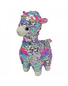 Мягкая игрушка Лола лама разноцветная с пайетками 15см 36350 Ty