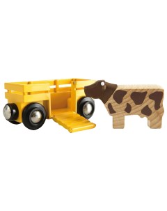 Игровой набор Вагон с коровой 33406 Brio