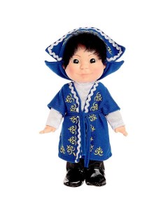 Кукла Веснушка в казахском костюме мальчик 26 см Весна-киров