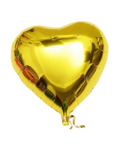 Воздушный шар Веселая вечеринка Сердце фольга золото Fiolento