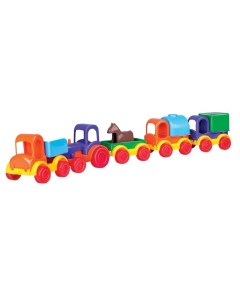 Набор автомобилей Машинки паровозики Little Cars Zarrin toys