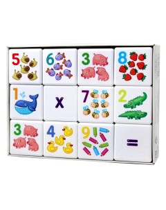Кубики 12 шт Кубики для умников Арифметика 3908808 Десятое королевство