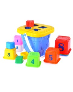 Развивающая игрушка Стром Логический набор Башня с крышкой и 4 логическими фигурами Совтехстром