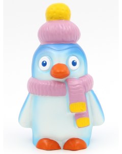Игрушка для купания СИ 127 01 разноцветный Фигурка игрушка Пингвин в шапке Кудесники