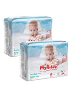 Подгузники трусики для детей Premium L 9 14 кг 72 шт 2 уп x 36 шт Mykiddo