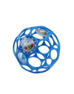 Развивающая игрушка мяч Oball с погремушкой синий Bright starts