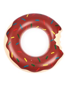Надувной круг для плавания детский Пончик Chocolate Donut BG0002 коричневый 80 см Baziator