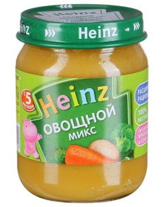 Пюре овощное Овощной микс с 5 месяцев 120 г 1 шт Heinz