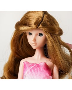 Волосы для кукол Волнистые с хвостиком размер маленький цвет 22 Sima-land