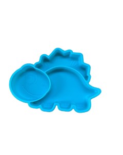 Детская тарелка на присоске набор для новорождённого цв синий 001134 Aiden-kids