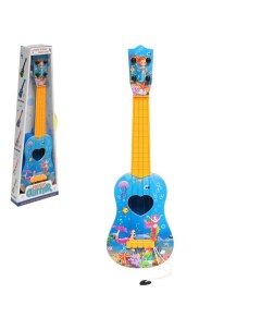 Игрушка музыкальная Гитара Волшебный мир 4 струны цвета МИКС Nobrand