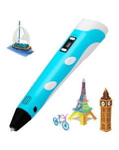 3D ручка c LCD дисплеем 3D Pen 2 Цвет Бирюзовый Nobrand